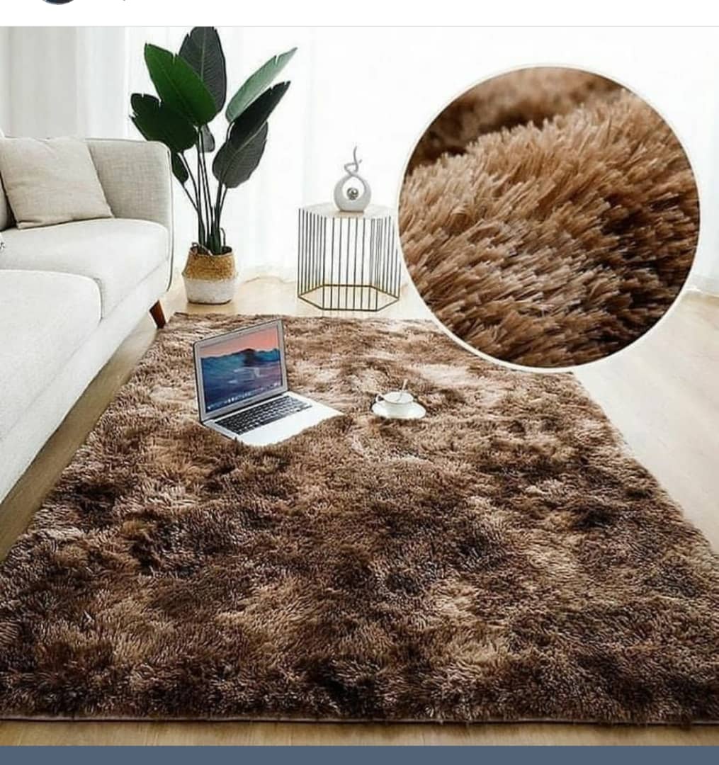 5 By 8 Soft Fluffy Carpets Non-slip Rugs Floor Mat