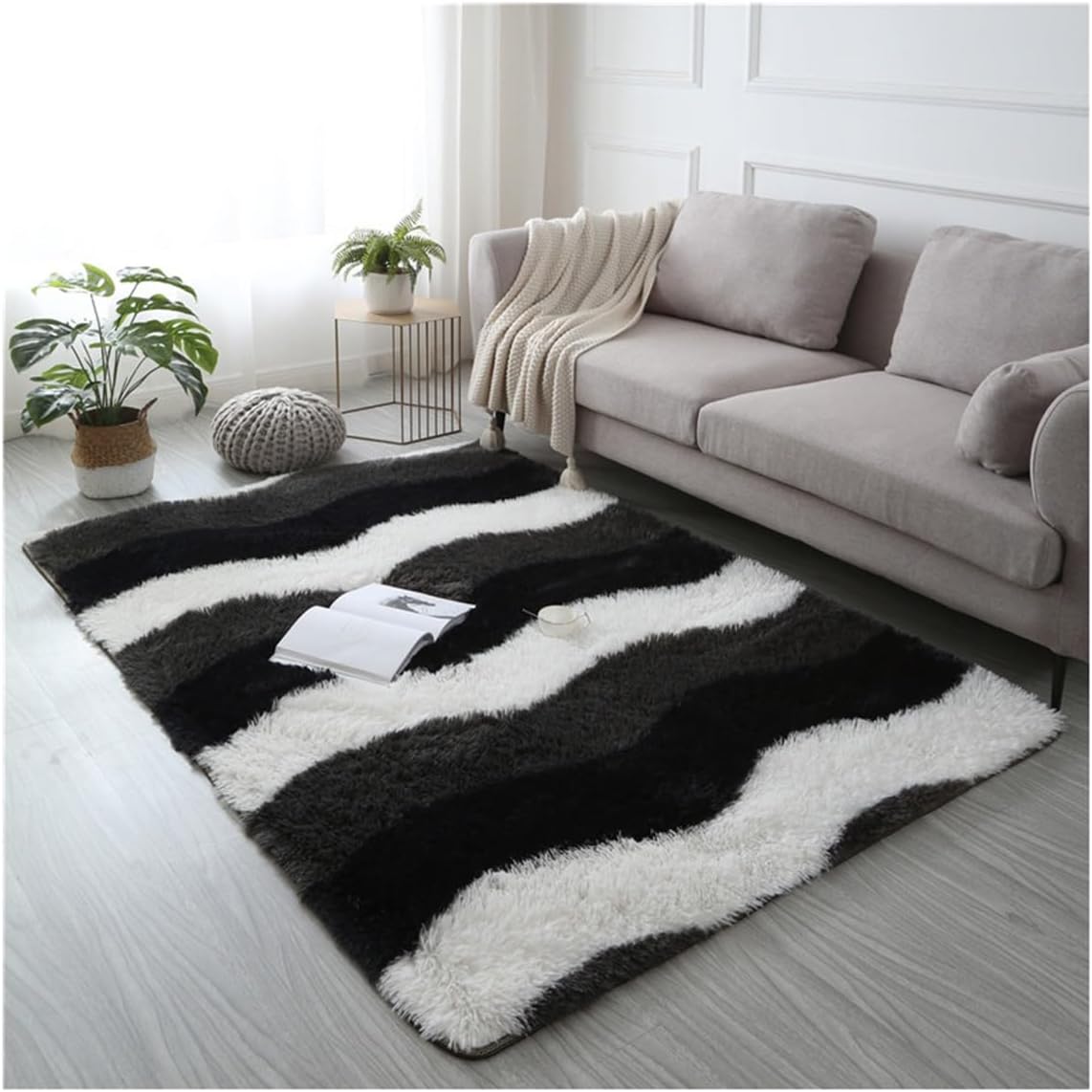 5 By 8 Soft Fluffy Carpets Non-slip Rugs Floor Mat