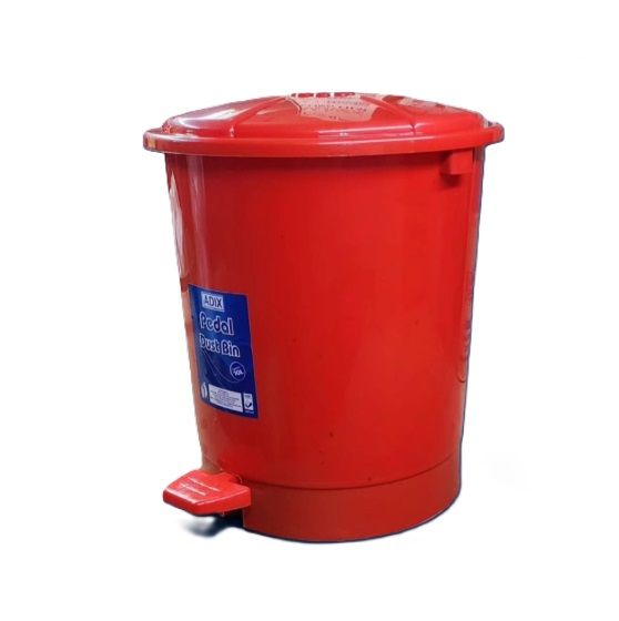 ADIX PEDAL BIN 10 LITRES – Compact Foot-Operated Waste Bin, Durable Plastic Kitchen & Bathroom Garbage Bin with Lid, Hygienic Hands-Free Trash Disposal, Home, Office, and Shop Use