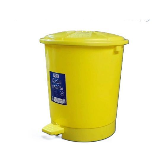 ADIX PEDAL BIN 10 LITRES – Compact Foot-Operated Waste Bin, Durable Plastic Kitchen & Bathroom Garbage Bin with Lid, Hygienic Hands-Free Trash Disposal, Home, Office, and Shop Use