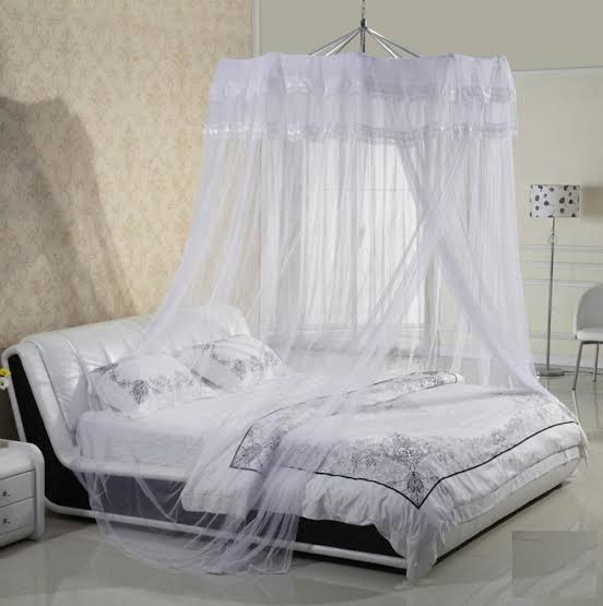 Highly Durable Premium Umbrella Mosquito Net – Free Size (Fits Up to 7x8 Bed and Decker Beds) Space-Saving Foldable Design with Metallic Hooks & Screws.