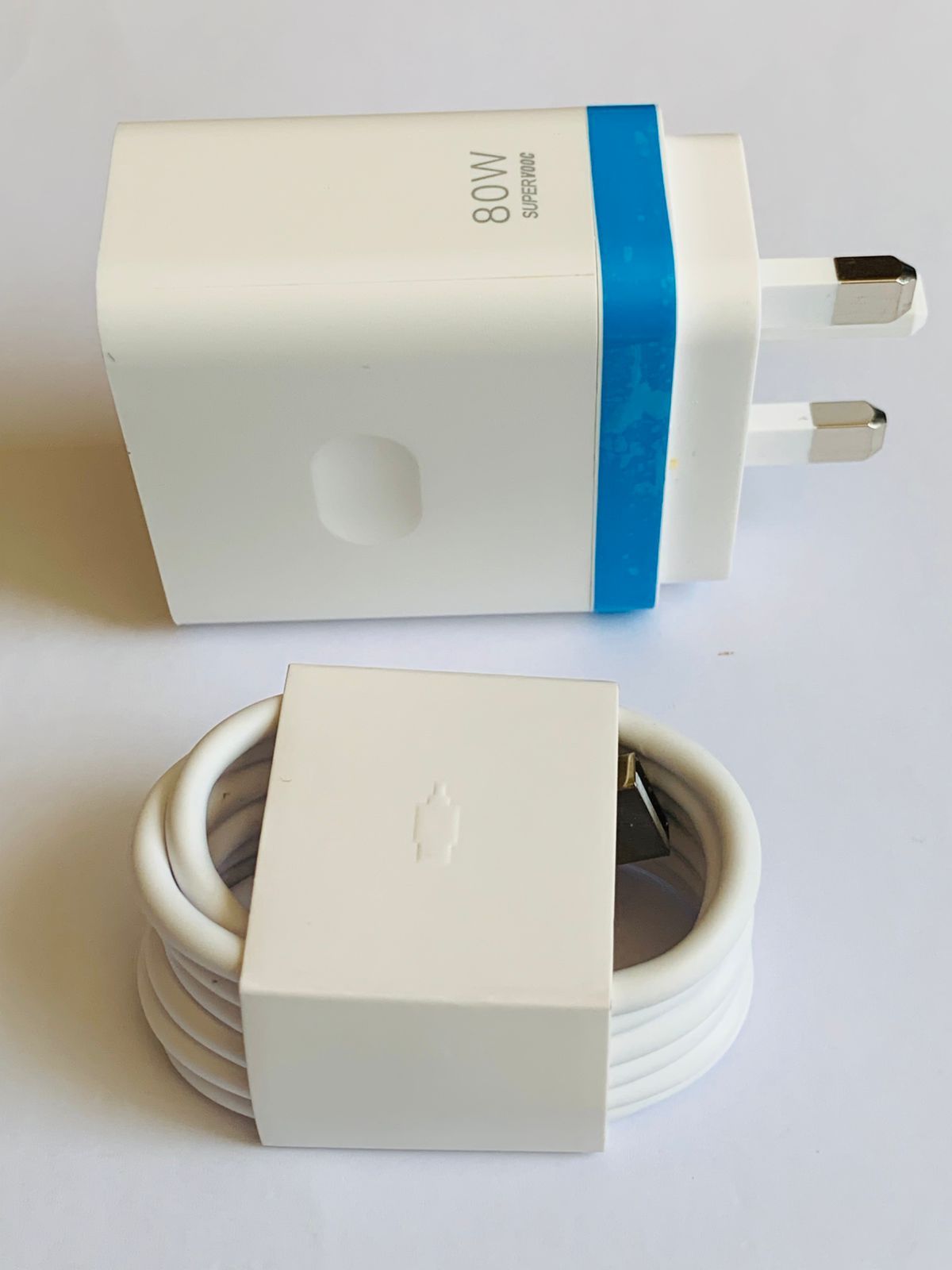 100% Original OPPO 80W SuperVOOC Fast Charging Set | Genuine VOOC 80W Wall Adapter + Type-C Cable | Ultra Fast Charger for OPPO Reno Series, Find X Series & A Series