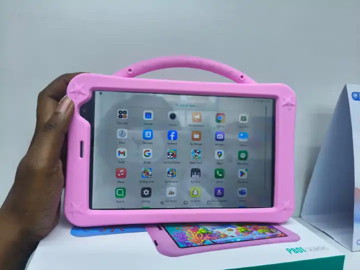 TELZEAL P801 Kids Tablet 8” Android | Online Study Learning Tablet, 5000mAh, Dual SIM, WiFi | Parental Control, Educational Games, Kids Tablet with 12 Months  Warranty