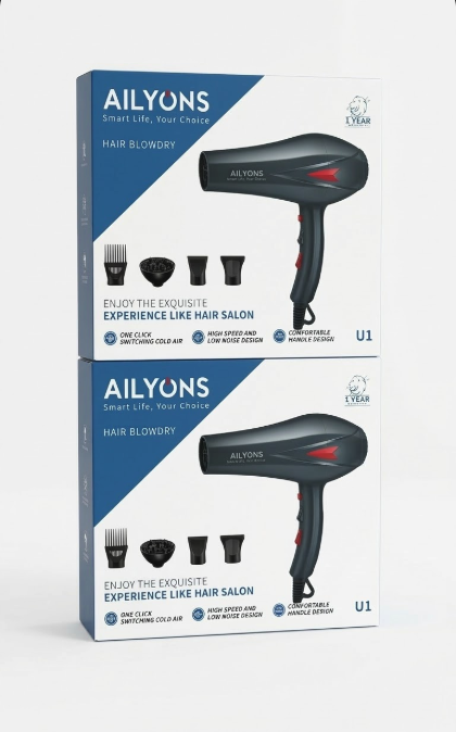 Ailyons Smart Life Hair Blowdryer Hair Blowdry (Model P2).Get salon-quality results right from the comfort of your home