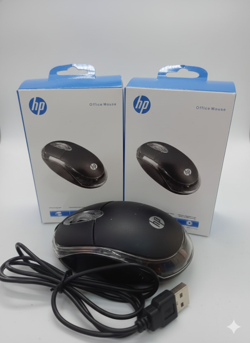HP Wired USB Optical Mouse – High-Precision Tracking, Plug-and-Play Convenience, Perfect for Work, Study & Everyday Use