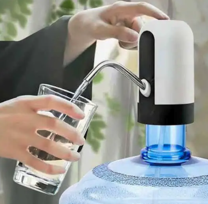 Electric Water Bottle Pump - Universal USB Rechargeable Automatic Dispenser - BPA-Free & Portable - Fits 19L/20L Bottles (5 Gallon) - Desktop & Kitchen Water Dispenser