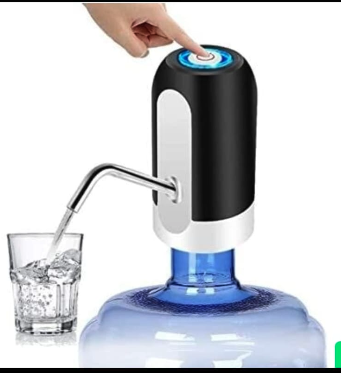Electric Water Bottle Pump - Universal USB Rechargeable Automatic Dispenser - BPA-Free & Portable - Fits 19L/20L Bottles (5 Gallon) - Desktop & Kitchen Water Dispenser