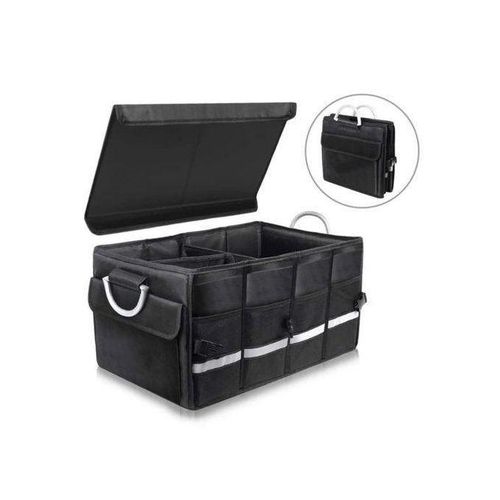 Heavy Duty Car Boot Organizer with Lid – Collapsible Storage Box for Trunk Tools & Groceries