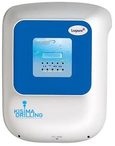 Livpure Touch 2000+ Water Purifier RO UV UF 8.5L Storage – Suitable for Borehole & Tap Water – Wall Mounted