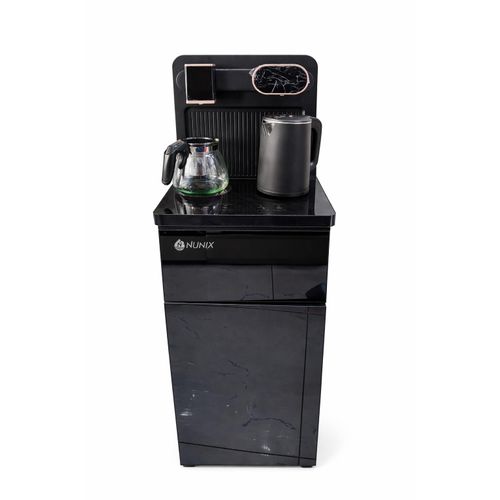 Nunix Bottom Load Water Dispenser Hot and Cold With Coffee Maker A1C Black
