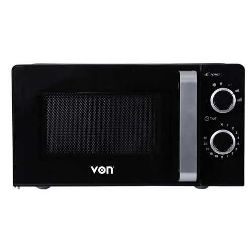 VON VAMS-20MGX - Manual Microwave Oven, Solo - 20L-Black(1YR WRTY)