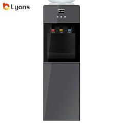 Lyons AFK-1199-2 Hot, Cold and Normal Water Dispenser With Storage Cabinet - Dark Grey (1YR WRTY)