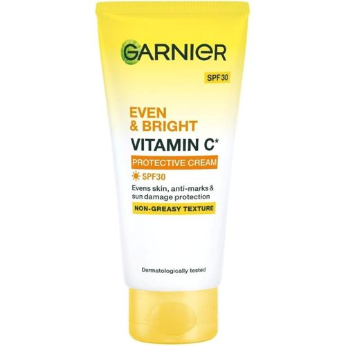 Garnier Garnier Even & Matte Vitamin C UV SPF30 Sunscreen - Visibly Evens Skin Tone, Anti Dark Marks & Sun Damage, Non-Greasy Texture, 50ml