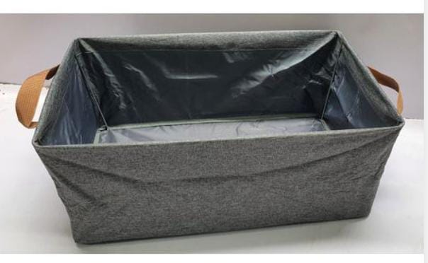 47x29x20cm Foldable grey clothes storage bag / laundry bin