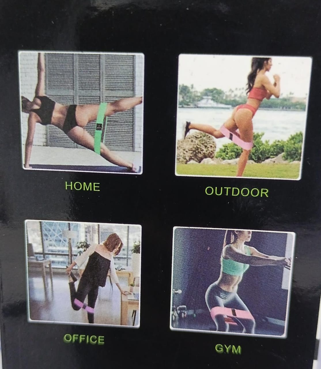 Yoga elastic training band Elastic squat resistance band Hip fitness tension band