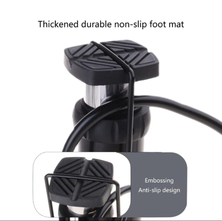 High-Pressure Portable Foot Pump — For Vehicles & Bikes