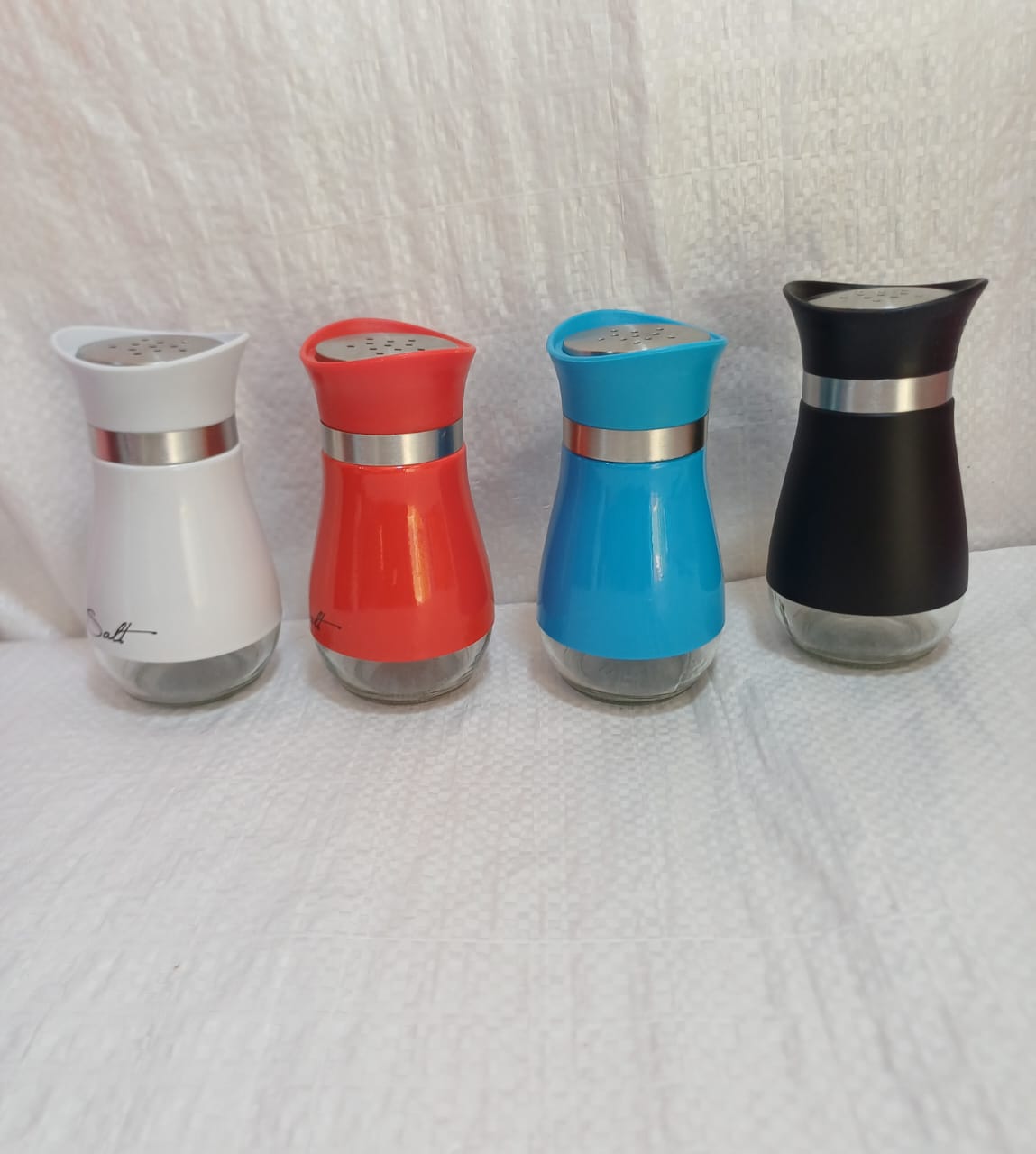 Stainless Steel Glass Salt Shakers 1 Pc