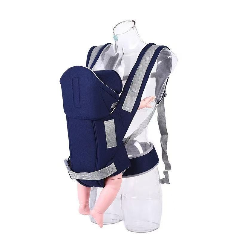 Ergonomic 5-in-1 Baby Carrier with Hip Seat & Hood – Breathable 3D Mesh, Back Support, Adjustable for Newborn to 20kg (4-6M+) - Hands-Free for Travel, Shopping, and Everyday Comfort