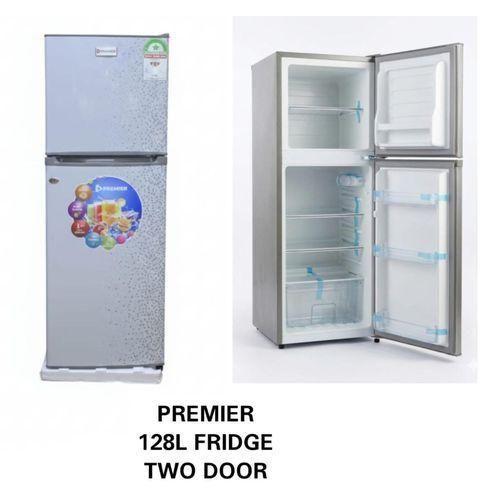 128L Double Door Refrigerator Top Freezer Fridge