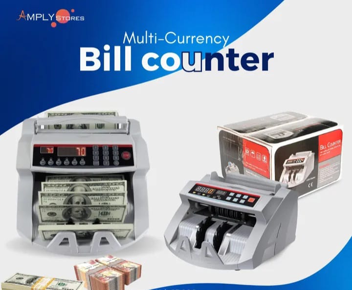 LCD Digital Display Money Counter Machine, Bill Cash Notes Counter Machine Bank Counterfeit Detector UV Light MG Cash