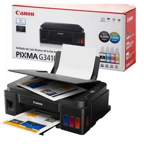 CANON PIXMA G3410-MEGATANK MFP Wireless Three-in-One (Print,Copy & Scan) Printer, BLACK