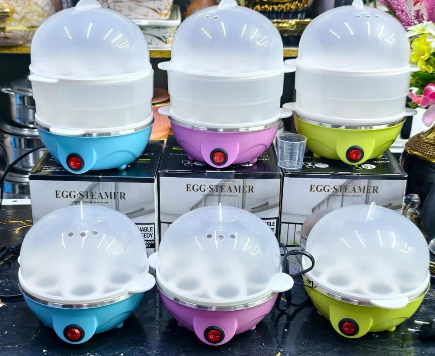 Single Layer Electric Egg Boiler With Automatic Off, 7 Egg Poacher For Steaming, Cooking, Boiling
