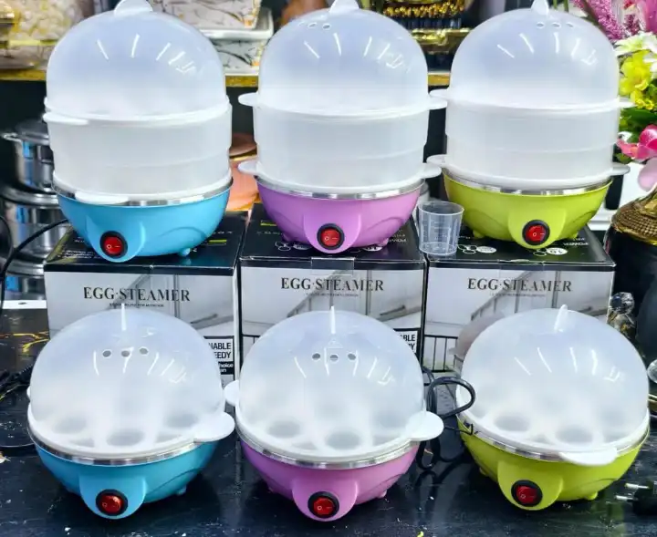 Egg Boiler Single and Double Layer Multifunction Electric Egg Boiler Automatic Off Egg Cooker Poacher Steamer Egg Poacher Egg Maker
