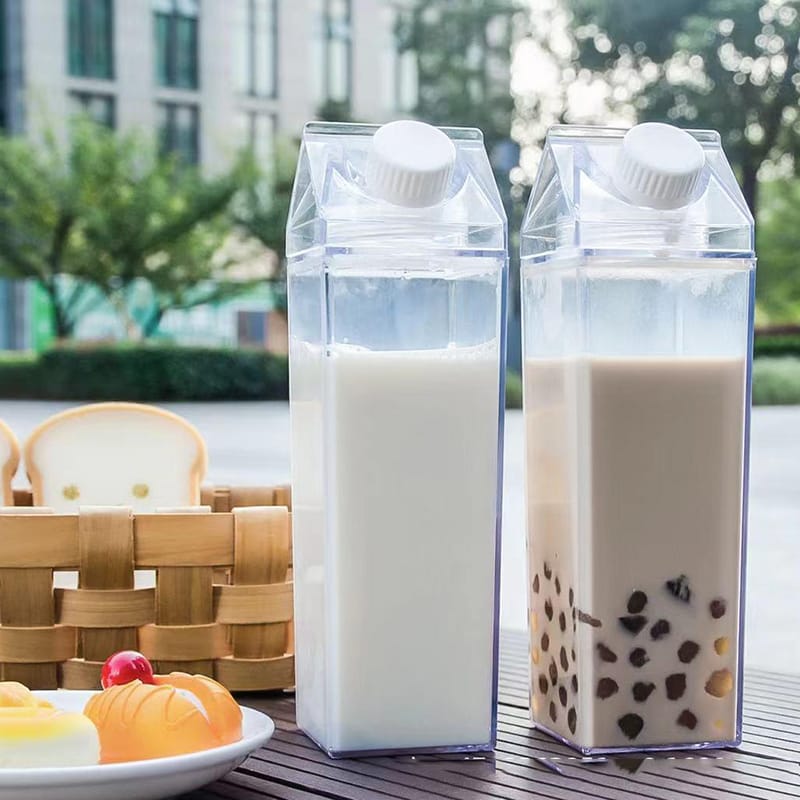 1Ltr Best Quality Multipurpose Space Saver Bottle Acrylic Bottle For Milk, Water, And Special Beverages,fridge bottles
