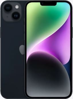 IPHONE 14 PLUS IS A 6.7-INCH SMARTPHONE WITH A15 BIONIC CHIP, DUAL 12MP CAMERAS, 83% LONG BATTERY LIFE, 5G SUPPORT, AND IOS, LARGE DISPLAY USE NOTHING REPLACED.
