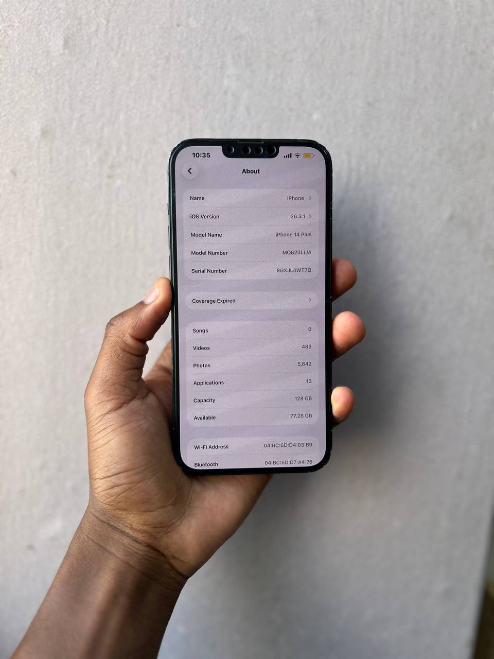 IPHONE 14 PLUS IS A 6.7-INCH SMARTPHONE WITH A15 BIONIC CHIP, DUAL 12MP CAMERAS, 83% LONG BATTERY LIFE, 5G SUPPORT, AND IOS, LARGE DISPLAY USE NOTHING REPLACED.