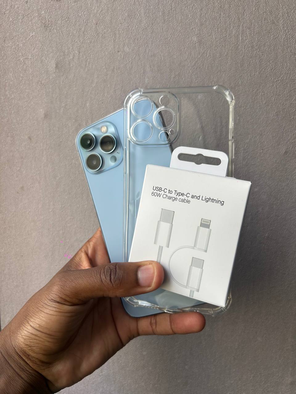 IPHONE 13 PRO MAX IN MINT CONDITION: LOOKS BRAND NEW, NO VISIBLE DAMAGE, FULLY TESTED, ALL PARTS UNCHANGED, 100% BATTERY HEALTH, SMOOTH PERFORMANCE, CLEAN AND RELIABLE.