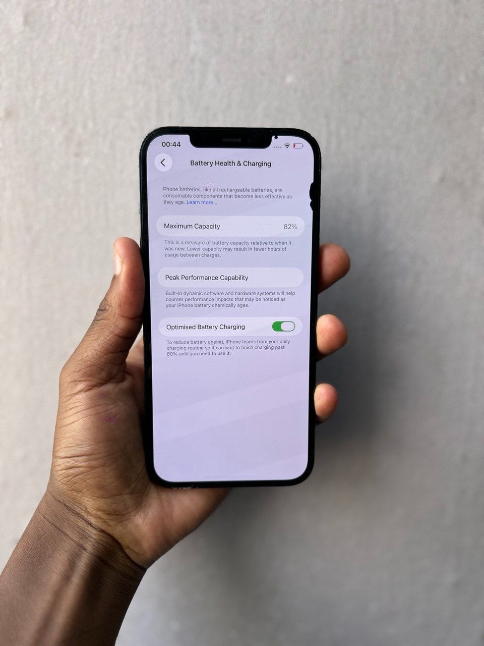 IPHONE 12 PRO MAX – 256GB STORAGE, 82% BATTERY HEALTH, FULLY FUNCTIONAL WITH SMOOTH PERFORMANCE, ONLY MINOR BLACK SCREEN PATCHES THAT DO NOT AFFECT USAGE OR OVERALL EXPERIENCE.
