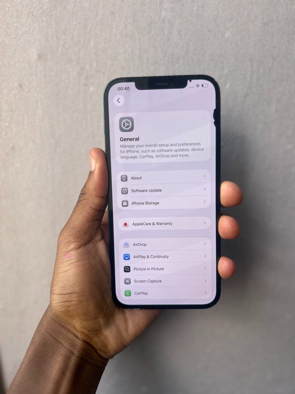 IPHONE 12 PRO MAX – 256GB STORAGE, 82% BATTERY HEALTH, FULLY FUNCTIONAL WITH SMOOTH PERFORMANCE, ONLY MINOR BLACK SCREEN PATCHES THAT DO NOT AFFECT USAGE OR OVERALL EXPERIENCE.