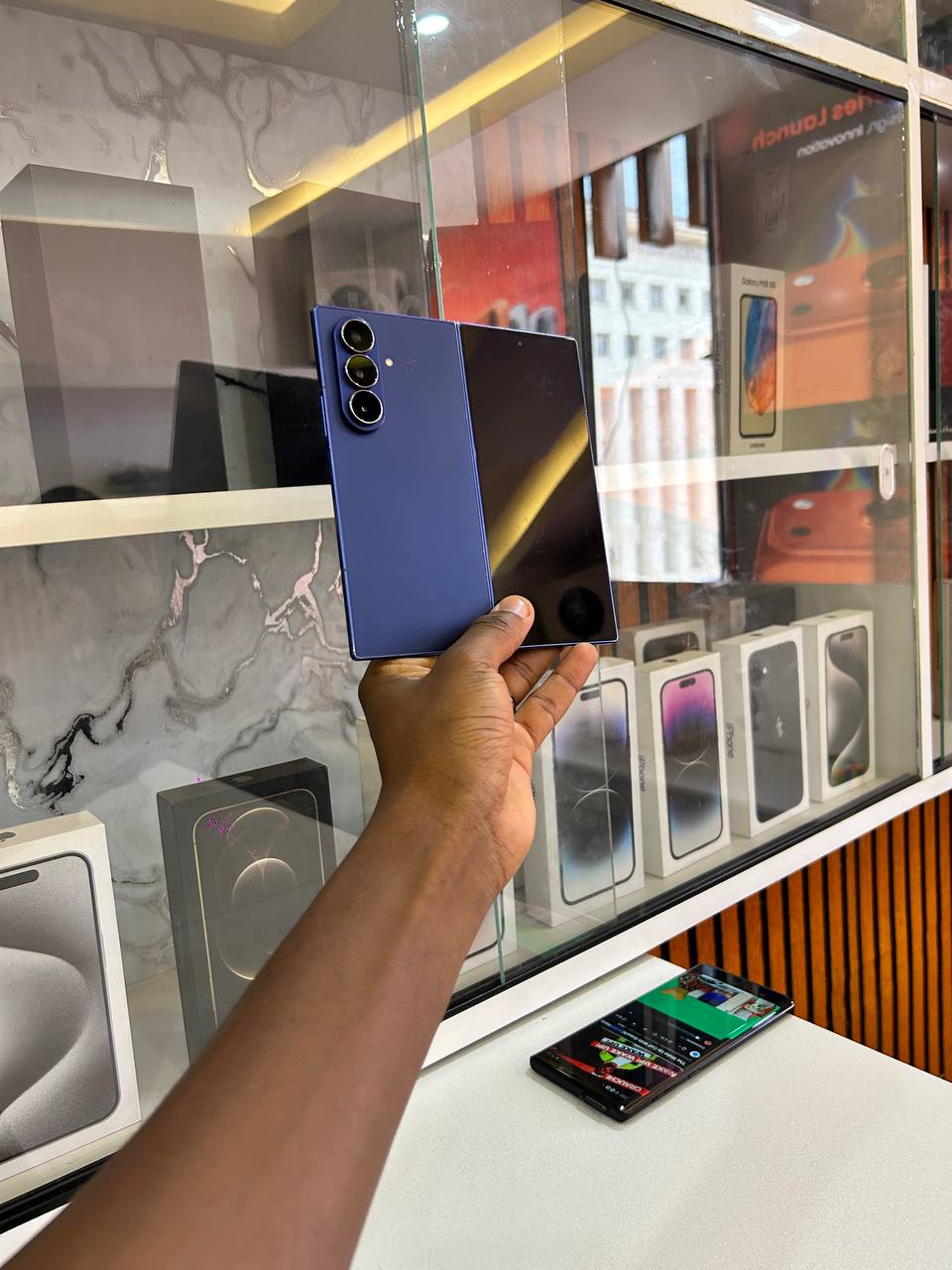 SAMSUNG GALAXY Z FOLD 7: A POWERFUL PHONE-TABLET HYBRID WITH A STUNNING 8-INCH DISPLAY, ULTRA-FAST PERFORMANCE, 200MP CAMERA, AND PREMIUM DESIGN BUILT FOR MULTITASKING, ENTERTAINMENT, AND NEXT-LEVEl.