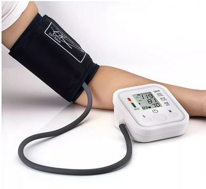 Digital Blood Pressure Monitor – Automatic Upper Arm BP Machine with Heart Rate Detection & Large LED Display for Home Health Monitoring