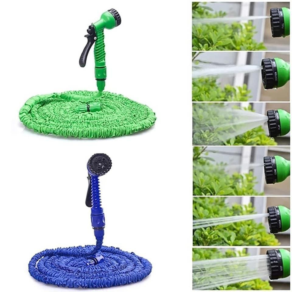 Magic Hose Pipe, 7 Spray Patterns Nozzle, Expandable Water Hose for Car Wash, Gardening, Cleaning, Leakproof Durable Hose- *30MTRS/ 45MTRS