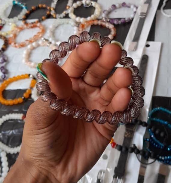 Spiral Coil Hair Tie – 3 Piece Bundle (No-Tangle Elastic Bands)