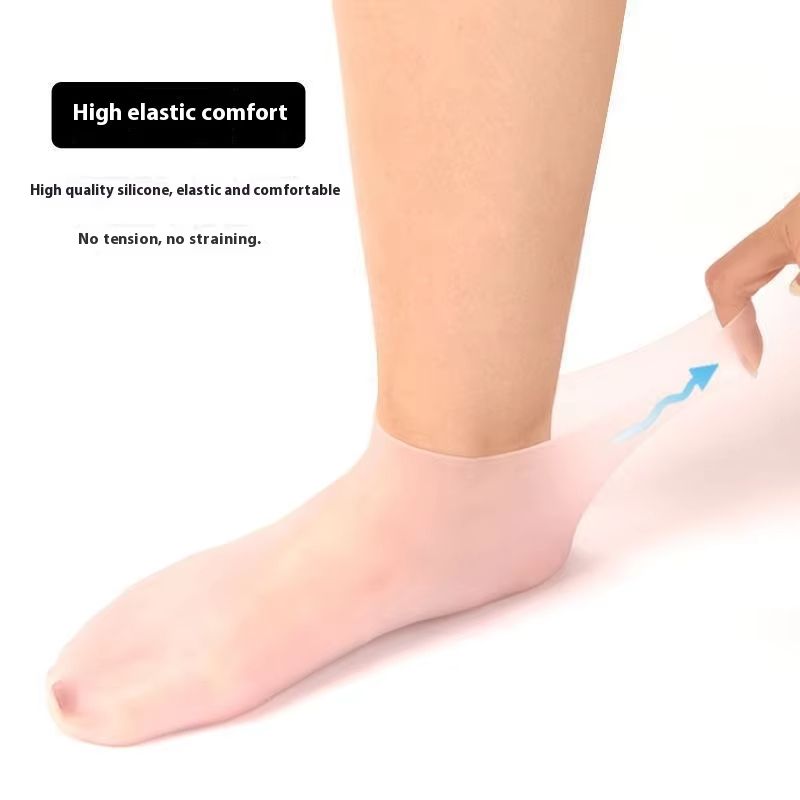 Silicone Socks for Dry Cracked Heels | Foot Care Moisturizing Socks | Reusable|Multipurpose Silicone Socks | Waterproof Sand-proof Foot Mask | Improve Dry Cracked Heels|Buy 2 Save More