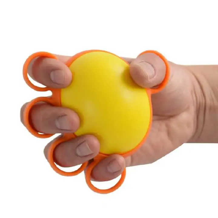 10lb Finger Grip Ball Hand Exercise Equipment for Elderly Stroke Rehabilitation Training Silicone Hand Gripper Strength Trainer Finger Grip Strength Training Ball Silicone Hand Exercise Ball