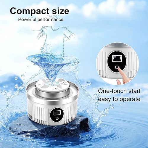 Portable Washing Machine, Underwear Washer, Small Washing Machines, Mini Washing Rechargeable Cordless Washing-Machine, Laundry Cup for Bra, Underwear, Socks (1 L capacity)
