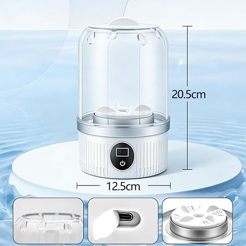 Portable Washing Machine, Underwear Washer, Small Washing Machines, Mini Washing Rechargeable Cordless Washing-Machine, Laundry Cup for Bra, Underwear, Socks (1 L capacity)