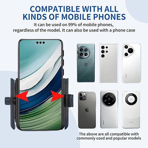 Wristband Phone Holder, No Screen Blocking, 360° Rotating Wrist Phone Mount,  Quick Release, for Android, iPhone , Fits 4–7.0" Phones