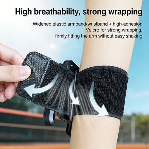 Wristband Phone Holder, No Screen Blocking, 360° Rotating Wrist Phone Mount,  Quick Release, for Android, iPhone , Fits 4–7.0" Phones
