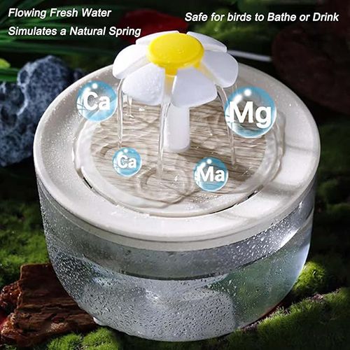 Dog/Cat Flower Circulation Water Dispenser Automatic Filter Live Water Flow Water Feeder Plug-in Drinking Water pet Supplies