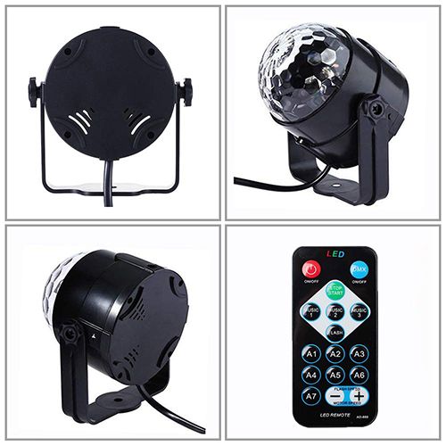 Party Lights,Disco Light Disco Ball Dj Rave Lights Strobe Lights Sound Activated Stage Lights Projected Effect Dancing Light Remote Control for Birthday Xmas Wedding Bar Glow Party Christmas