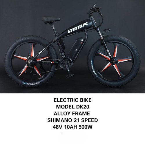 Alloy Frame Shimano 21 Speed 48v 10 Ah 500W Electric Bike