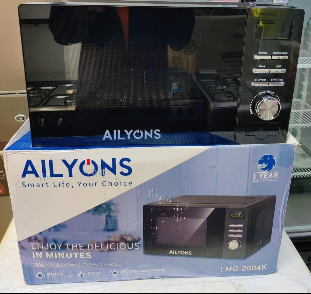 Ailyons 20L Digital Microwave with Grill (LMO‑2004K) — Power Meets Precision! 🔥
Upgrade your kitchen with the Ailyons 20L Digital Microwave with Grill LMO-2004K — a smart, stylish microwave that cook