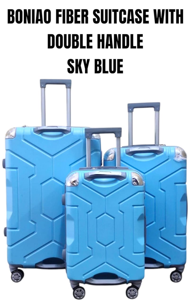 SPECIAL OFFER – BONIAO Double Handle Fiber Suitcase (Size 27) ✨
Travel in style and convenience with the BONIAO Double Handle Fiber Suitcase, designed for durability, easy handling, and modern aesthet