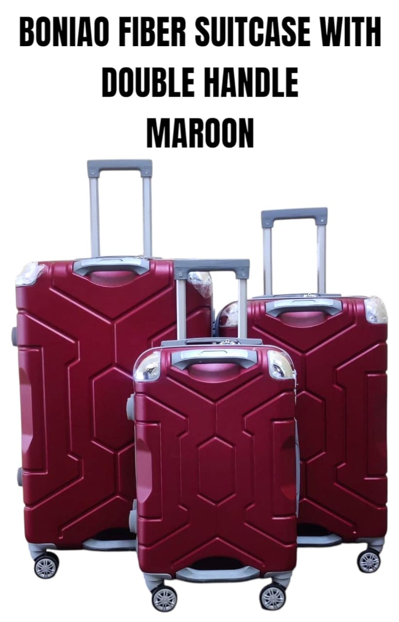 SPECIAL OFFER – BONIAO Double Handle Fiber Suitcase (Size 27) ✨
Travel in style and convenience with the BONIAO Double Handle Fiber Suitcase, designed for durability, easy handling, and modern aesthet