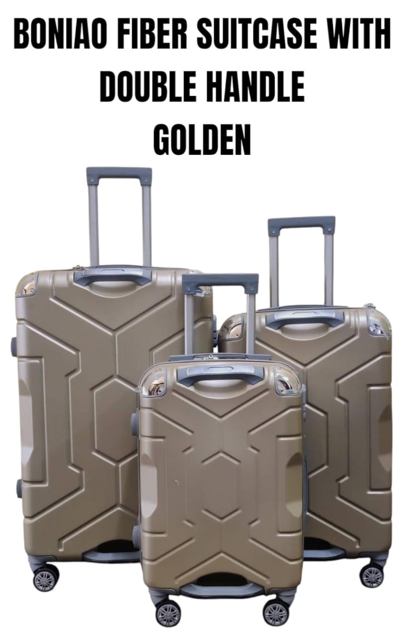 SPECIAL OFFER – BONIAO Double Handle Fiber Suitcase (Size 27) ✨
Travel in style and convenience with the BONIAO Double Handle Fiber Suitcase, designed for durability, easy handling, and modern aesthet